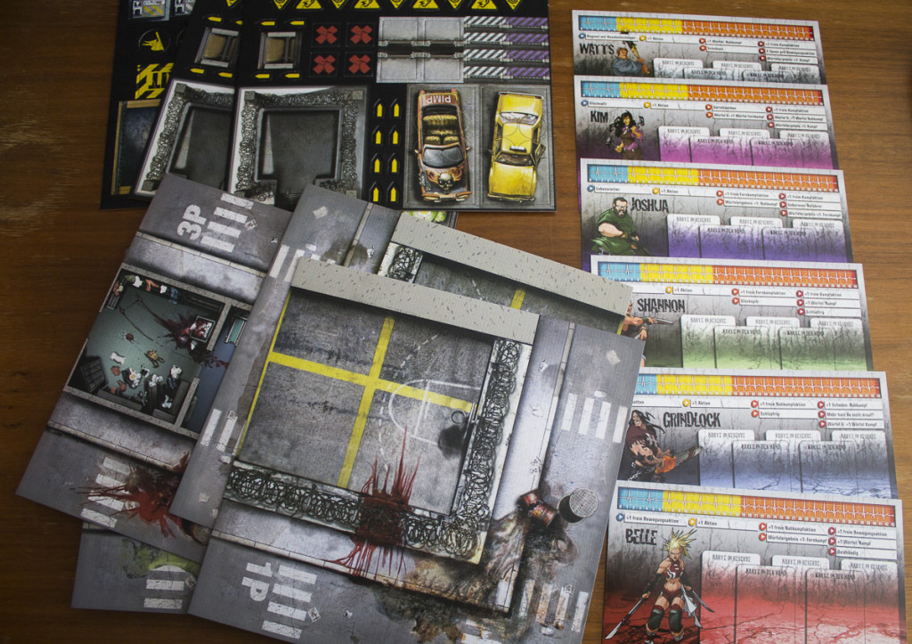 Zombicide Season 2 - Prison Outbreak - Inhalt Karten