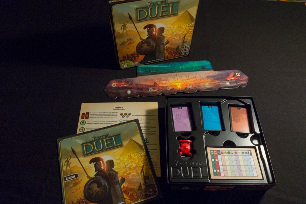 7 Wonders Duel - Spielmaterial