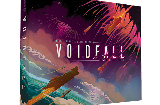 Voidfall Brettspiel Schachtel von Mindclash Games