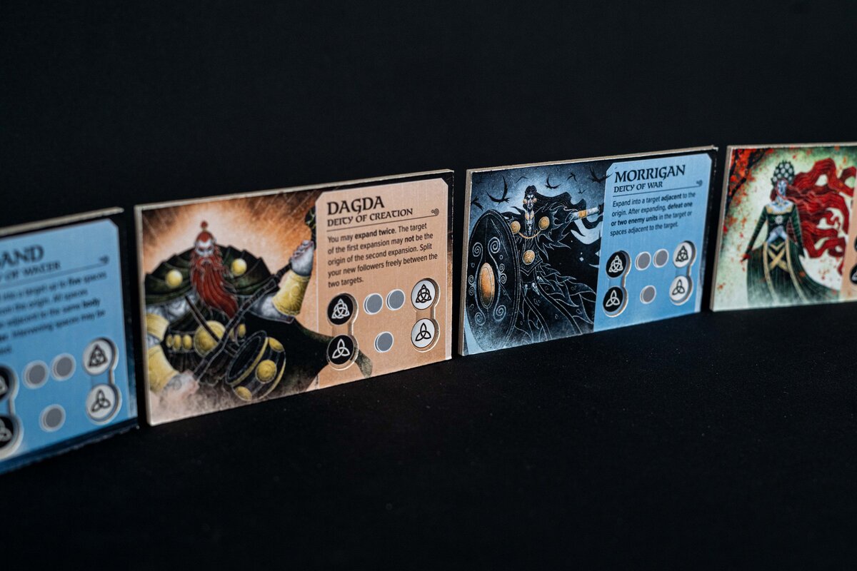 Moytura - Goetterkarten Dagda und Morrigan